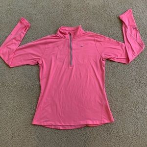 PINK NIKE DRIFIT SWEATER